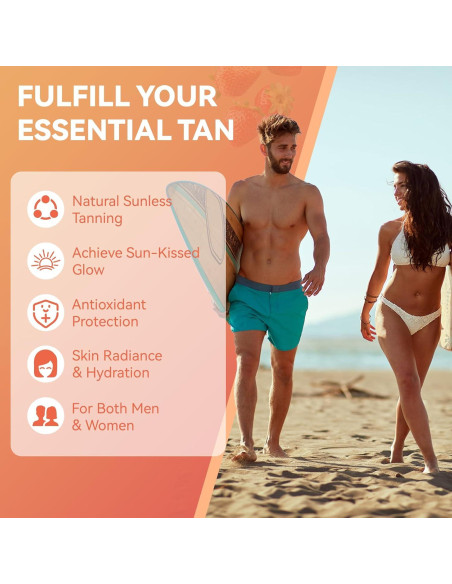 Gomitas Bronceadoras Veganas Agumoon - 60 Unidades con Colágeno