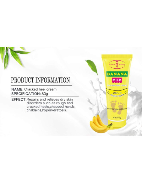 Crema para Pies AICHUN BEAUTY Plátano 80g Hidratante