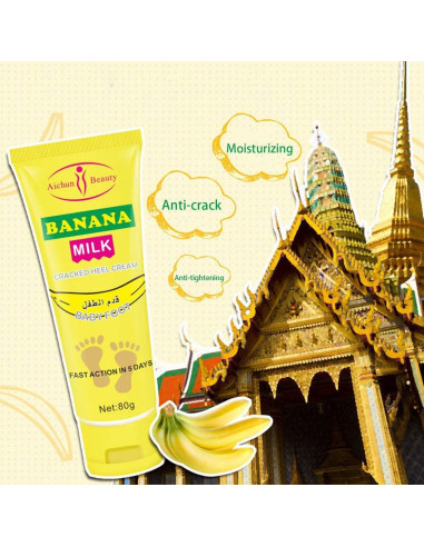 Crema para Pies AICHUN BEAUTY Plátano 80g Hidratante