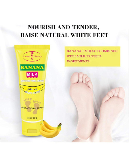 Crema para Pies AICHUN BEAUTY Plátano 80g Hidratante
