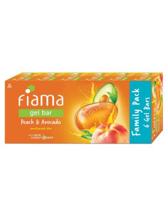 Gel de Jabón Fiama Di Wills Durazno y Aguacate 125g - Paquete de 6