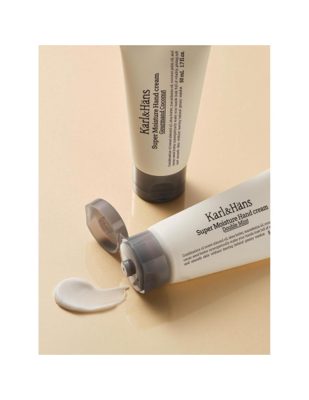 Crema de Manos Vegana Karl&Hans 50ml - Hidratante Doble Menta