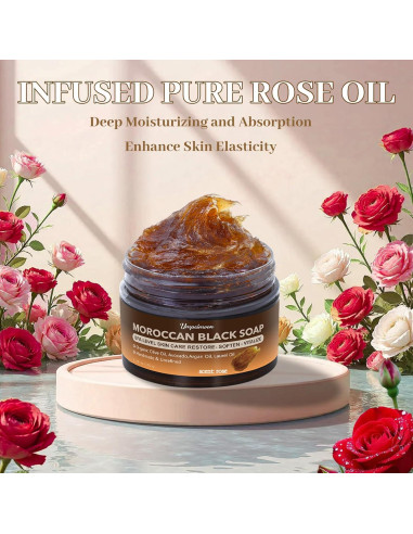 Jabón Negro Marroquí Forvirness con Aceite de Argán 150g