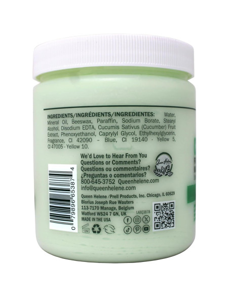 Crema de Masaje Profesional Queen Helene Pepino 425 g (Paquete de 2)