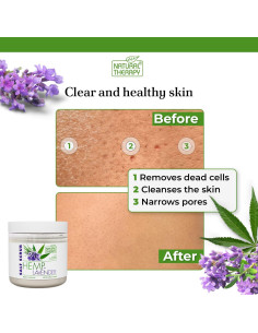 Exfoliante Corporal de Sal de Cañamo y Lavanda 660g 2