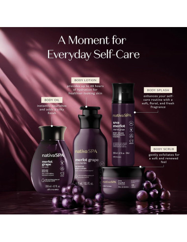 Exfoliante Corporal Nativa SPA O Boticário Uva Merlot 200 g