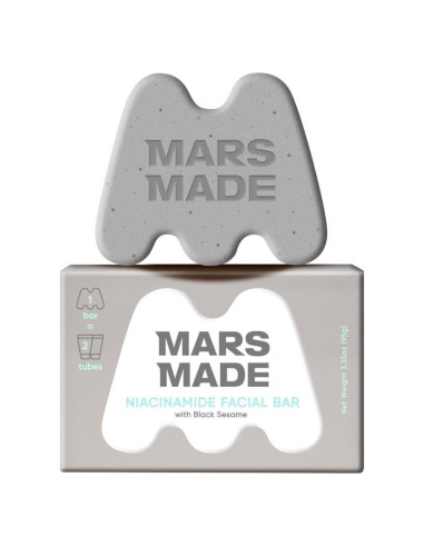 Barra Facial de Niacinamida MARSMADE con Sésamo Negro 95g