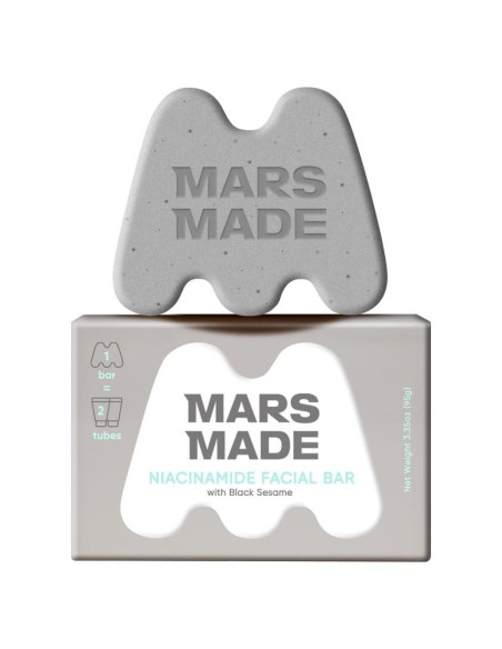 Barra Facial de Niacinamida MARSMADE con Sésamo Negro 95g