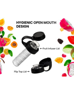 Botella Infusora Aquafault 1000ml Acero Inoxidable A Prueba de Fugas 2