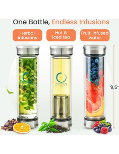 Taza de Té Pure Zen 400 ml con Infusor de Acero Inoxidable 2