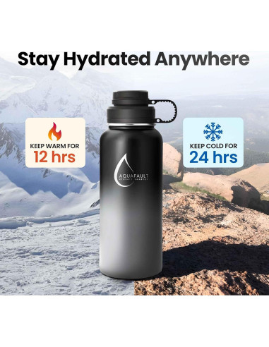 Botella Infusora Aquafault 1000ml Acero Inoxidable A Prueba de Fugas