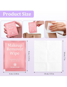 200 Toallitas Desmaquillantes Individuales Enjamyo Rosa 2