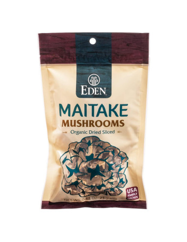 Champiñones Maitake Orgánicos Eden Secos en Rodajas 25g