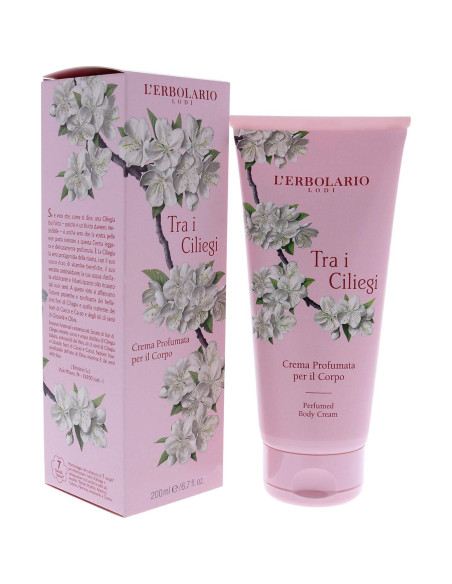 Crema Corporal L'Erbolario Tra i Ciliegi 190 g - Hidratante con Cereza