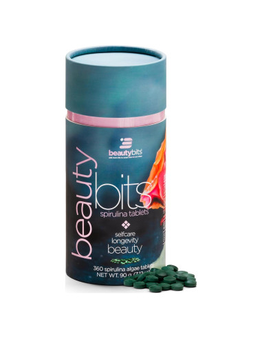 BEAUTYbits Espirulina Orgánica - Lata 360 Tabletas Veganas