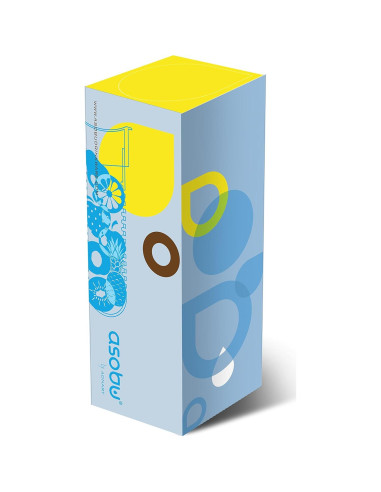 Botella Infusora de Agua Asobu Sabor a Fruta 590 ml Azul