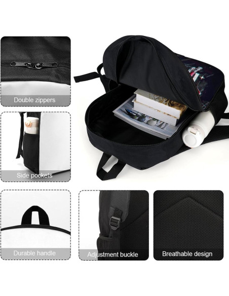 Mochila BOTOIOU 17" para Laptop Casual Unisex Negra Mochila BOTOIOU 17" para Laptop Casual Unisex Negra