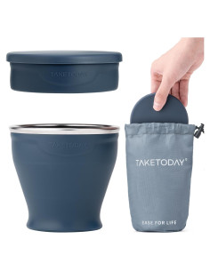 Taza de Viaje Plegable TakeToday 240ml Libre de BPA Marino