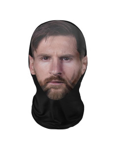 Máscara Balaclava 3D Lionel Messi - Gaiter Multiusos para Fans