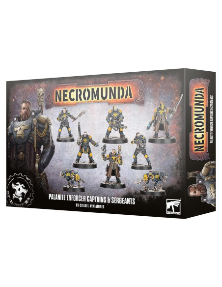 Necromunda Capitanes y Sargentos Palanite Enforcer - 8 Miniaturas