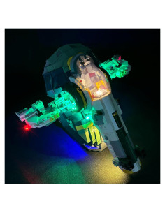 Kit de Luz LED BRIKGLOW para Lego 75433 Nave Jango Fett