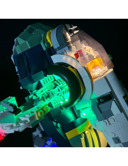 Kit de Luz LED BRIKGLOW para Lego 75433 Nave Jango Fett