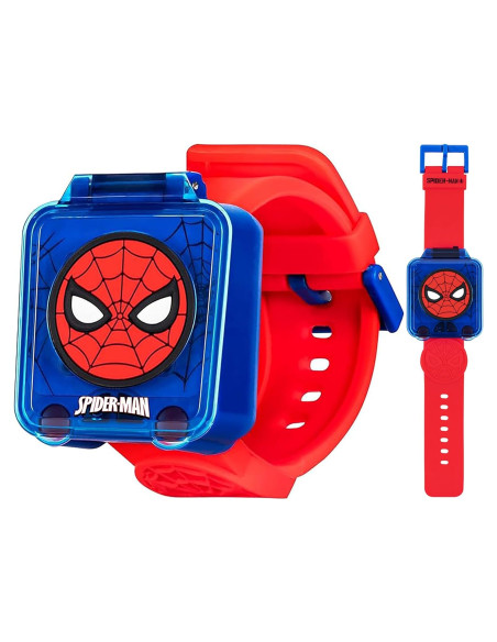 Reloj Digital Educativo Accutime Spider-Man Azul para Niños