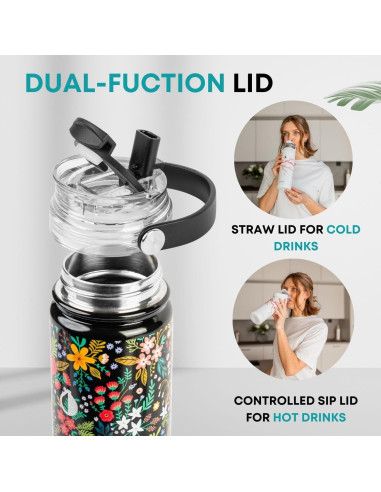 Botella de Té Aislada Hemli TeaTumbler 650 ml con Infusor