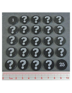 Fichas de Pista LITKO Numeradas 1-25 Doble Cara (25 Unidades)