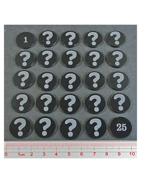 Fichas de Pista LITKO Numeradas 1-25 Doble Cara (25 Unidades)