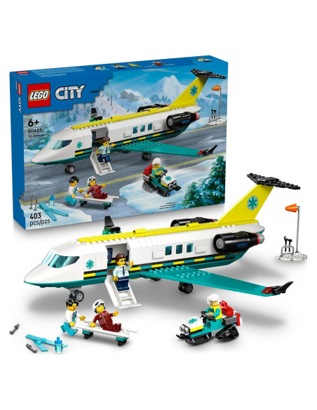 LEGO City Ambulancia Aérea de Emergencia 60465 - Juguete 403 Piezas
