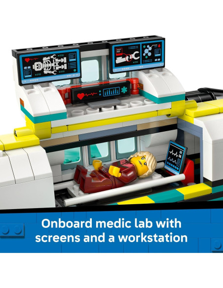 LEGO City Ambulancia Aérea de Emergencia 60465 - Juguete 403 Piezas