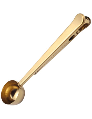 Cuchara Medidora de Café Clip EMVANV Acero Inoxidable Dorado