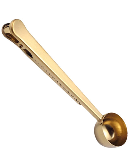 Cuchara Medidora de Café Clip EMVANV Acero Inoxidable Dorado