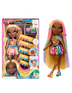 Tiza para el cabello Rainbow High Meline 11" - Kit de estilizado