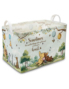 Cesta de Almacenamiento Winnie Azul 38x27.9x23.9 cm Plegable