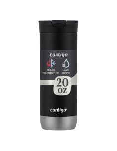 Taza de Viaje Acero Inoxidable Contigo 16oz Regaliz Aislamiento