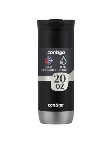 Taza de Viaje Acero Inoxidable Contigo 16oz Regaliz Aislamiento