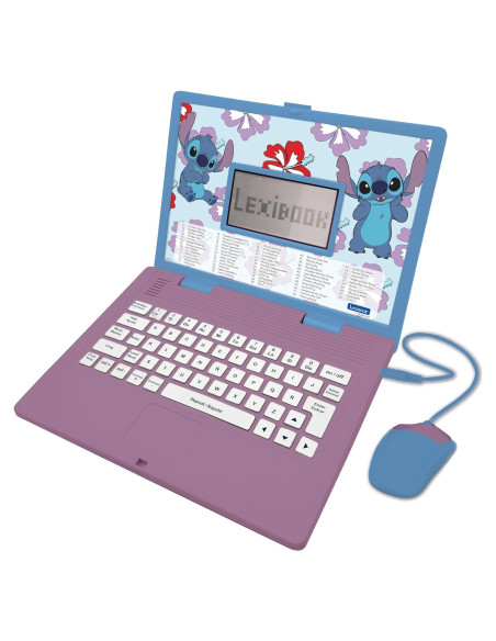 Laptop Educativa Bilingüe Lexibook Disney Stitch 124 Actividades
