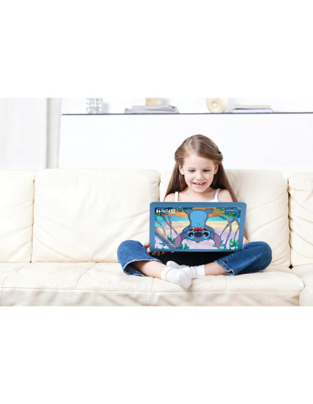 Laptop Educativa Bilingüe Lexibook Disney Stitch 124 Actividades