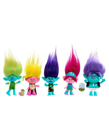 Juguetes Mattel DreamWorks Trolls Paquete Mejores Amigos 7 Figuras