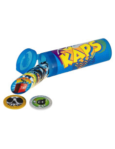 Juego de Pogs Retro Kaps UCC - Set Inicial Azul Neón 20 Pogs