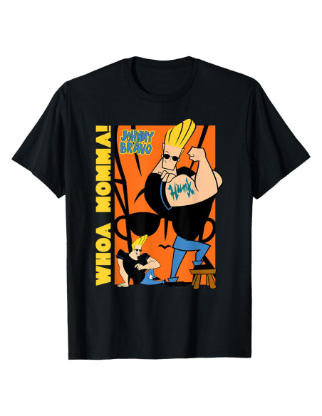 Camiseta de Caricaturas Johnny Bravo para Hombres - Y2K