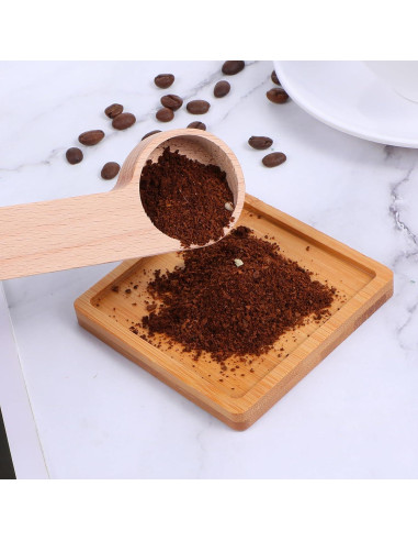 12 Cucharones de Madera con Clip para Bolsas Tobeelec