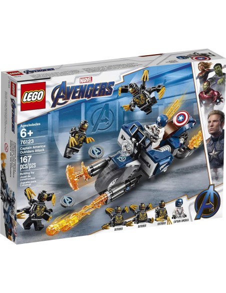 LEGO Marvel Avengers 76123 Ataque de Outriders - 167 Piezas