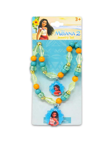 Conjunto de Joyería Moana Disney para Niñas - Collar y Pulsera