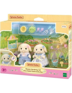 Set de Jardinería Sylvanian Hermano y Hermana Conejo Flora 2