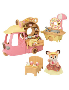Carrito de Donuts Dip Dip Calico Critters con Madre Ciervo