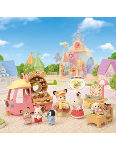 Carrito de Donuts Dip Dip Calico Critters con Madre Ciervo 2