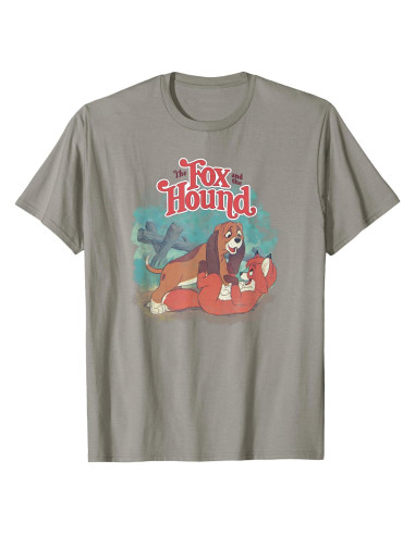 Camiseta Clásica Vintage Disney El Zorro y el Sabueso